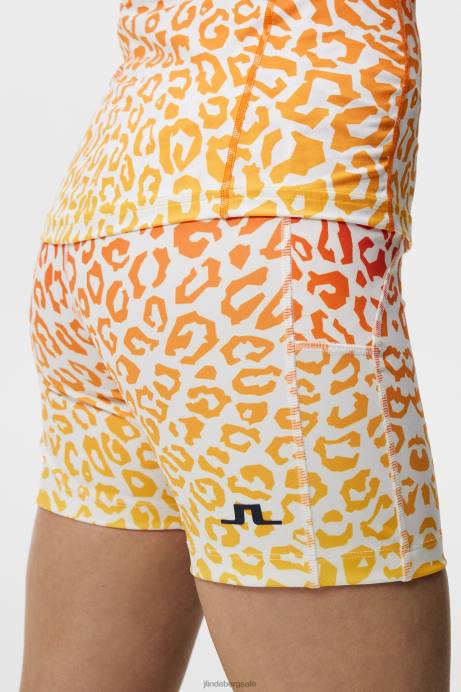 Women J.Lindeberg Leo Reflect Sunset Ekon Print Short Tights Clothing 8R621855