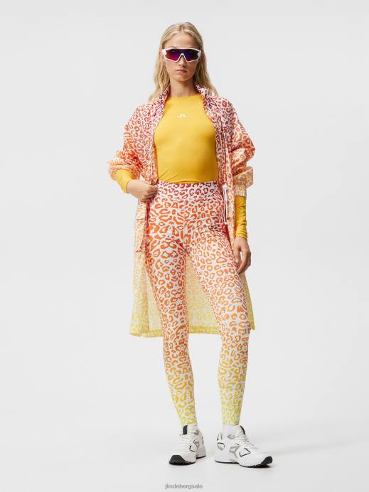 Women J.Lindeberg Leo Reflect Sunset Zena Print Tights Clothing 8R621856