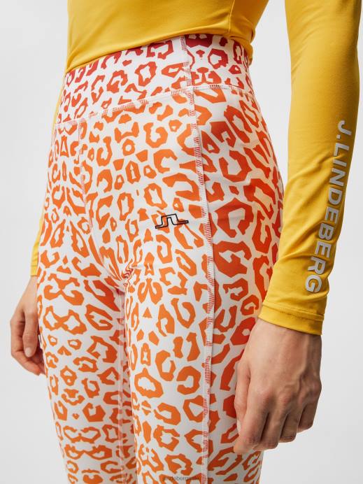 Women J.Lindeberg Leo Reflect Sunset Zena Print Tights Clothing 8R621856