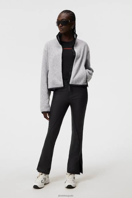 Women J.Lindeberg Light Grey Melange Cirque Jacket Clothing 8R621783