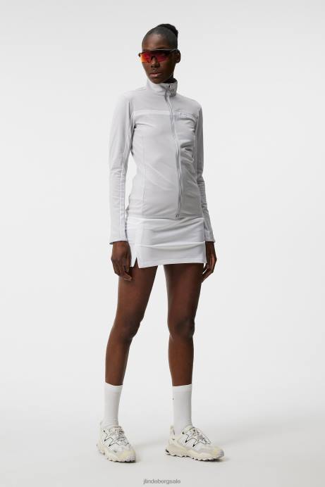 Women J.Lindeberg Light Grey Melange Seasonal Janice Mid Layer Clothing 8R621864