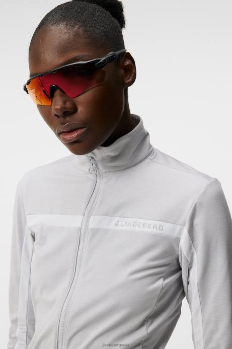 Women J.Lindeberg Light Grey Melange Seasonal Janice Mid Layer Clothing 8R621864