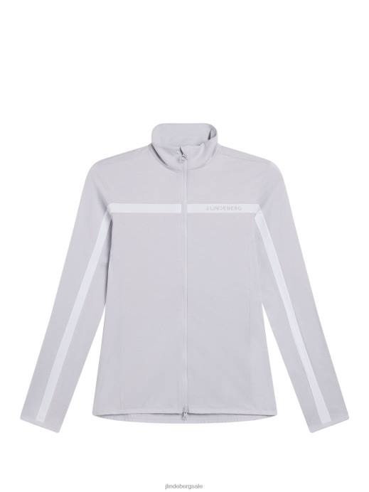 Women J.Lindeberg Light Grey Melange Seasonal Janice Mid Layer Clothing 8R621864