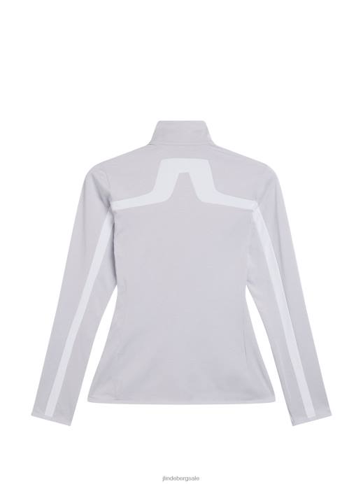 Women J.Lindeberg Light Grey Melange Seasonal Janice Mid Layer Clothing 8R621864