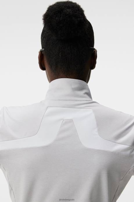 Women J.Lindeberg Light Grey Melange Seasonal Janice Mid Layer Clothing 8R621864