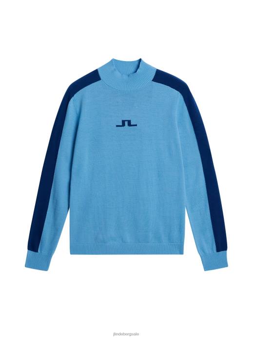 Women J.Lindeberg Little Boy Blue Adeline Knitted Sweater Clothing 8R621764