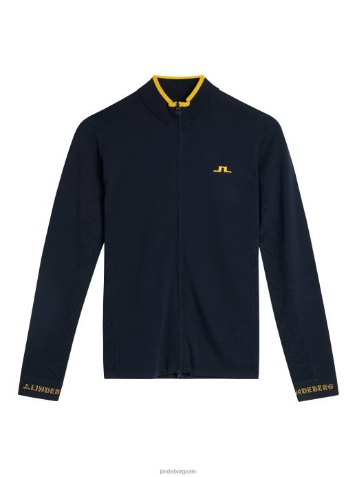 Women J.Lindeberg Navy Almaida Knitted Sweater Clothing 8R621845