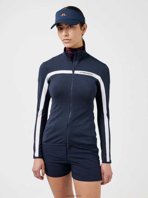 Women J.Lindeberg Navy Janice Mid Layer Clothing 8R621907