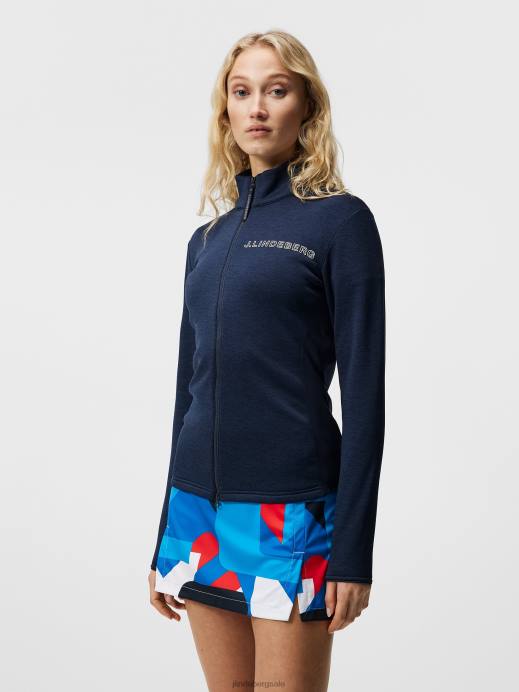 Women J.Lindeberg Navy Melange Kati Mid Layer Clothing 8R621861