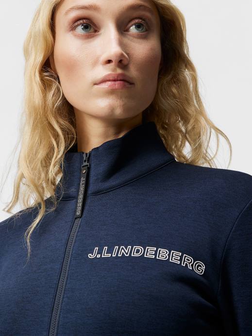Women J.Lindeberg Navy Melange Kati Mid Layer Clothing 8R621861