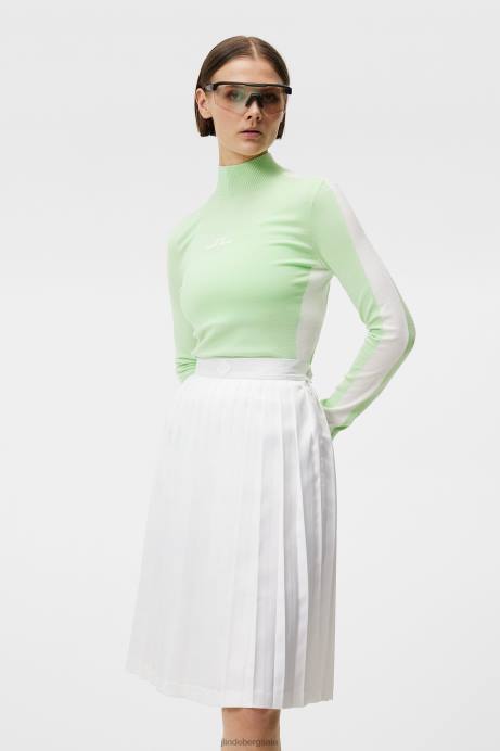 Women J.Lindeberg Patina Green Adia Knitted Sweater Clothing 8R621826