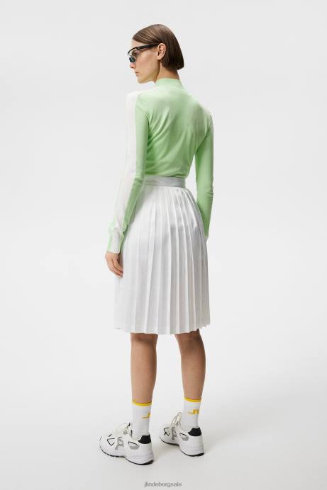 Women J.Lindeberg Patina Green Adia Knitted Sweater Clothing 8R621826