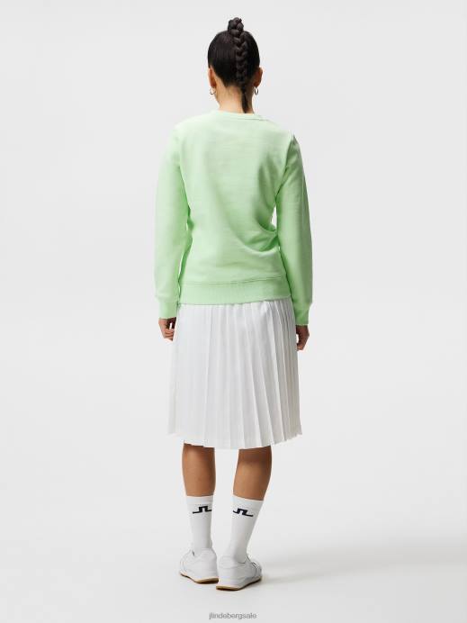 Women J.Lindeberg Patina Green Alpha Sweatshirt Clothing 8R621899