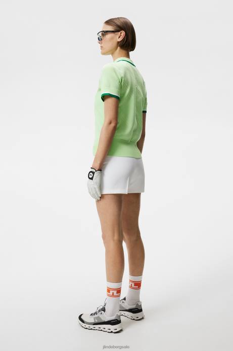 Women J.Lindeberg Patina Green Feline Knitted Shirt Clothing 8R621842