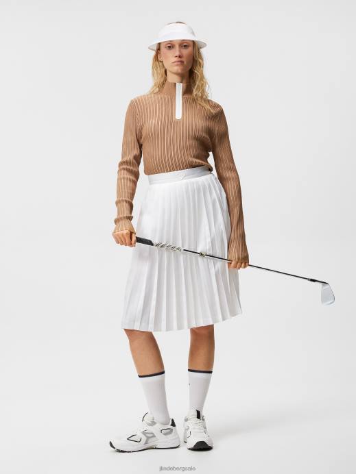 Women J.Lindeberg Tiger Brown Roxy Knitted Sweater Clothing 8R621836