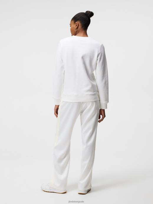 Women J.Lindeberg White Alpha Sweatshirt Clothing 8R621898