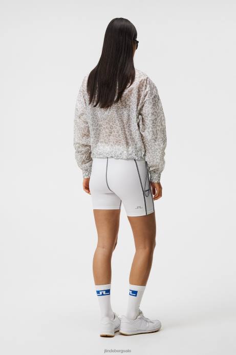 Women J.Lindeberg White Ekon Short Tights Clothing 8R621851