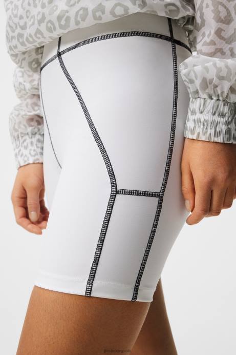 Women J.Lindeberg White Ekon Short Tights Clothing 8R621851
