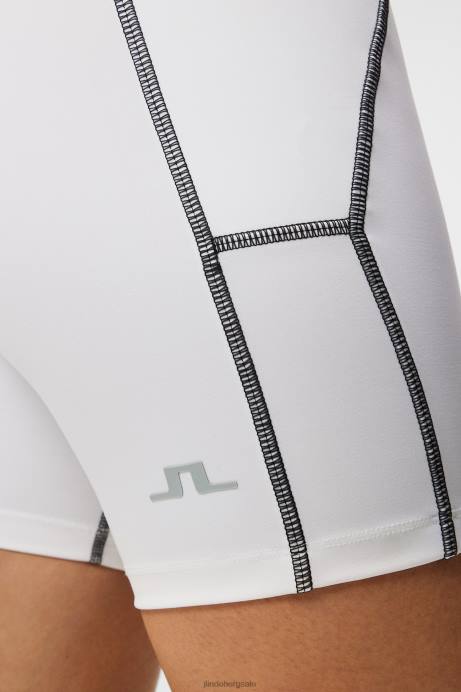 Women J.Lindeberg White Ekon Short Tights Clothing 8R621851