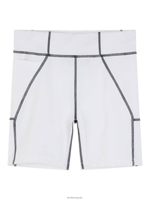 Women J.Lindeberg White Ekon Short Tights Clothing 8R621851