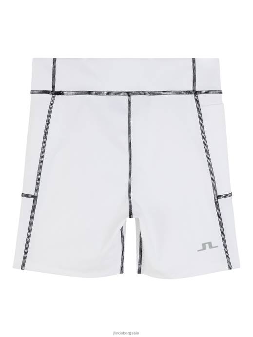 Women J.Lindeberg White Ekon Short Tights Clothing 8R621851