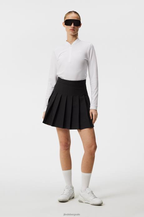 Women J.Lindeberg White Leonora Mid Layer Clothing 8R621888