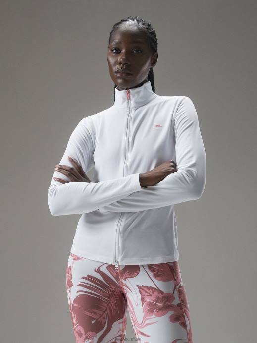 Women J.Lindeberg White Stina Mid Layer Clothing 8R621905