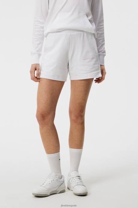 Women J.Lindeberg White Vice Shorts Clothing 8R621813