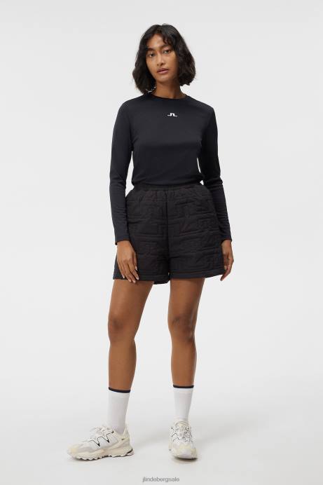 Women J.Lindeberg Black Ada Long Sleeve T-shirt Clothing 8R621326