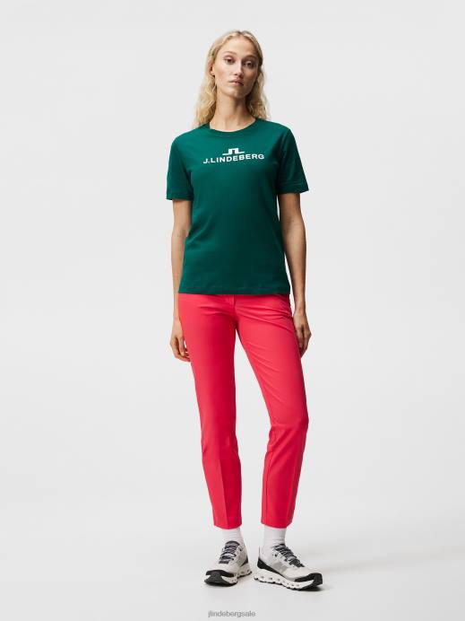 Women J.Lindeberg Rain Forest Alpha T-shirt Clothing 8R621412