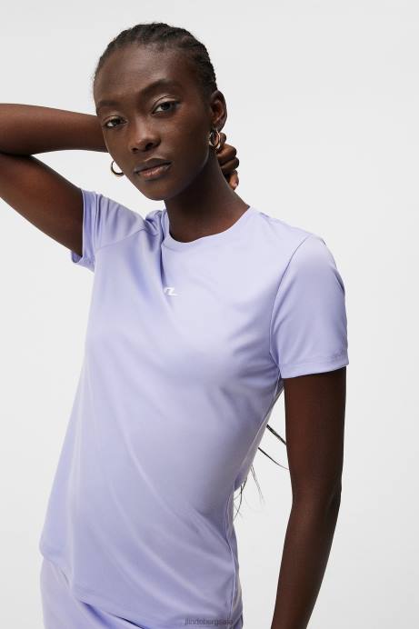 Women J.Lindeberg Sweet Lavender Ada T-shirt Clothing 8R621329