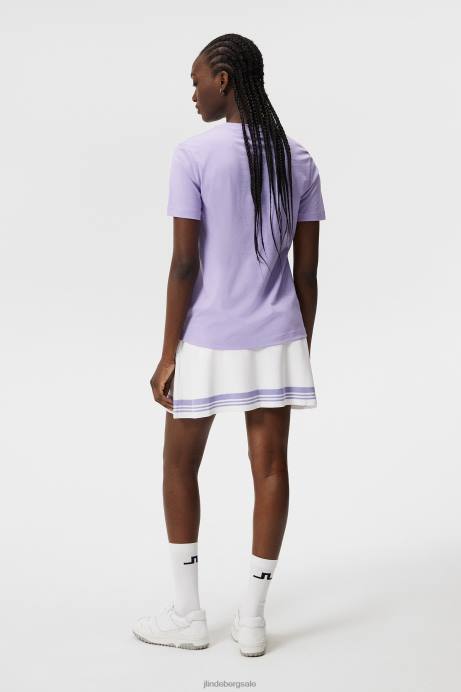 Women J.Lindeberg Sweet Lavender Alpha T-shirt Clothing 8R621321