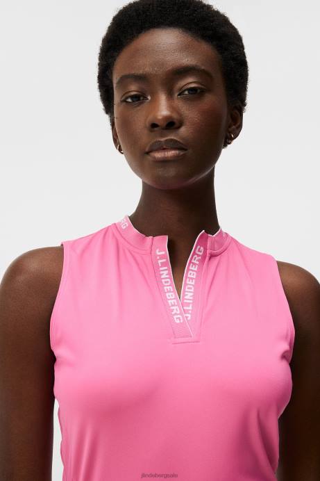 Women J.Lindeberg Azalea Pink Leya Sleeveless Top Clothing 8R621395