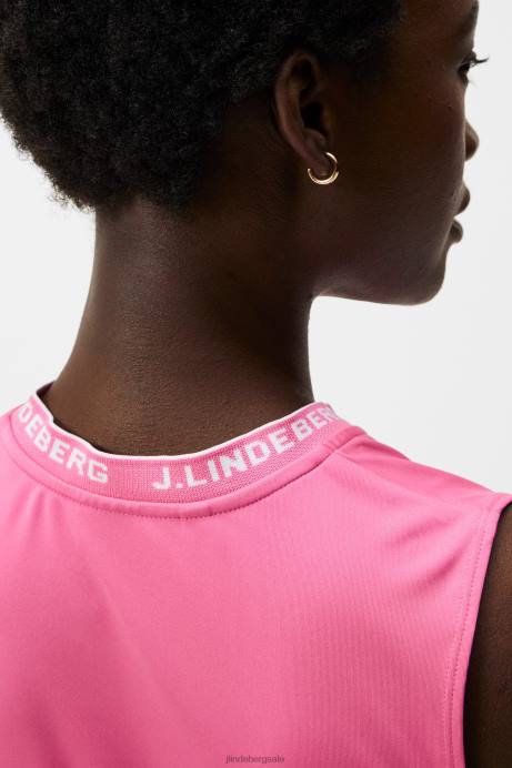 Women J.Lindeberg Azalea Pink Leya Sleeveless Top Clothing 8R621395