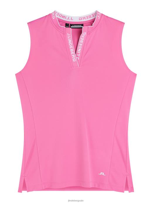 Women J.Lindeberg Azalea Pink Leya Sleeveless Top Clothing 8R621395
