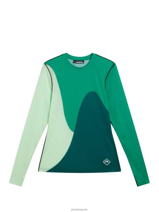 Women J.Lindeberg Bosphorus Swirl Long Sleeve Top Clothing 8R621416