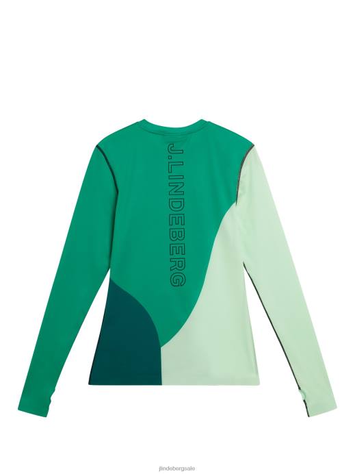 Women J.Lindeberg Bosphorus Swirl Long Sleeve Top Clothing 8R621416