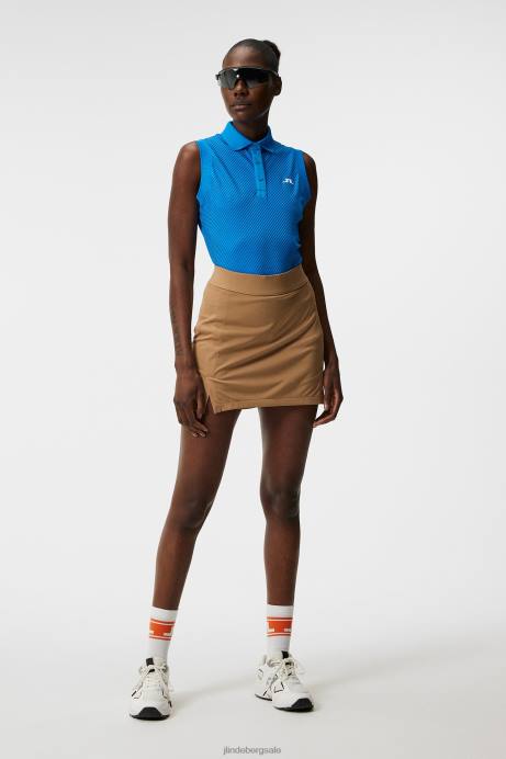 Women J.Lindeberg Brilliant Blue Lale Sleeveless Top Clothing 8R621514