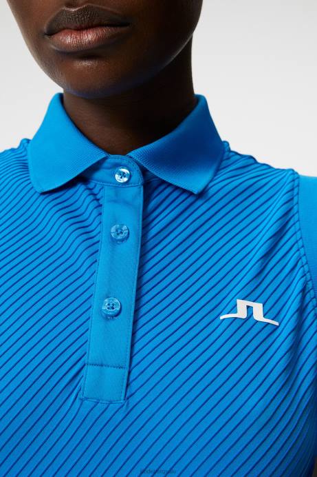 Women J.Lindeberg Brilliant Blue Lale Sleeveless Top Clothing 8R621514