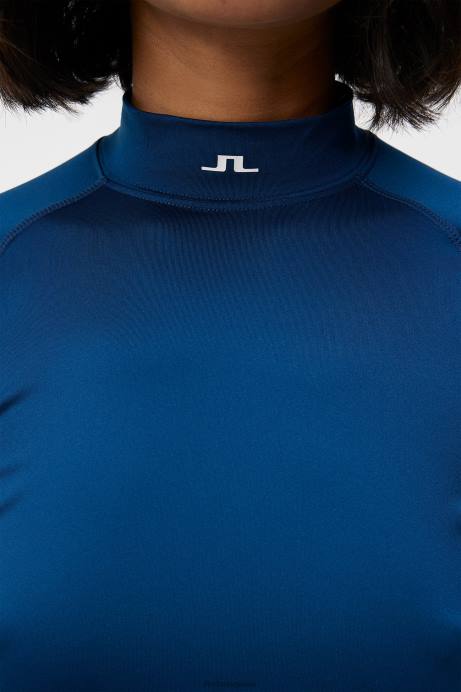 Women J.Lindeberg Estate Blue Asa Compression Top Clothing 8R621372