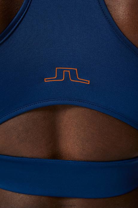 Women J.Lindeberg Estate Blue Penny Sports Bra Clothing 8R621345
