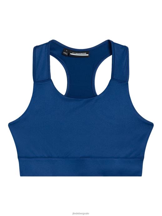 Women J.Lindeberg Estate Blue Penny Sports Bra Clothing 8R621345