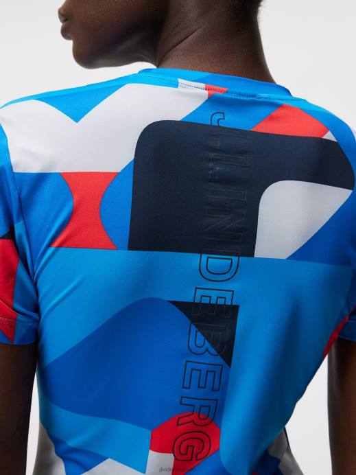 Women J.Lindeberg Grey Big Bridge Fay Top Clothing 8R621420