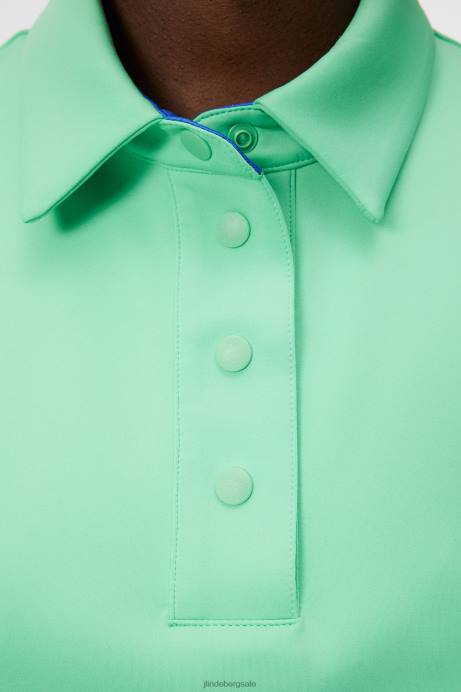 Women J.Lindeberg Jade Cream Iris Cropped Top Clothing 8R621341