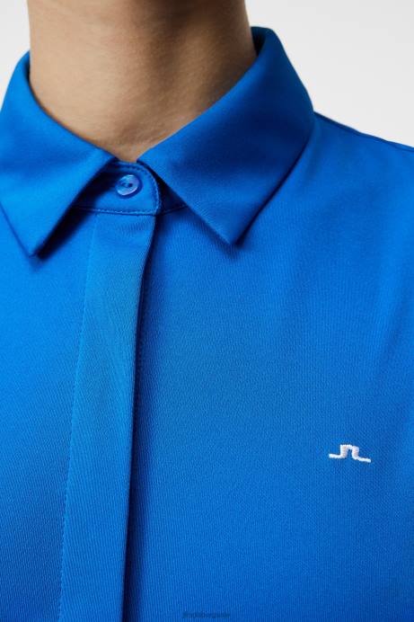 Women J.Lindeberg Lapis Blue Dena Sleeveless Top Clothing 8R621438