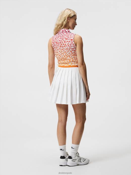 Women J.Lindeberg Leo Reflect Sunset Dena Print Sleeveless Top Clothing 8R621479