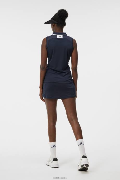 Women J.Lindeberg Navy Annika Top Clothing 8R621498