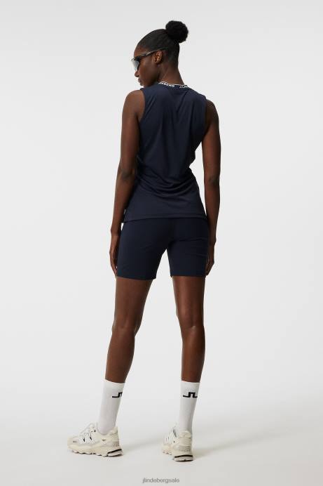 Women J.Lindeberg Navy Leya Sleeveless Top Clothing 8R621476