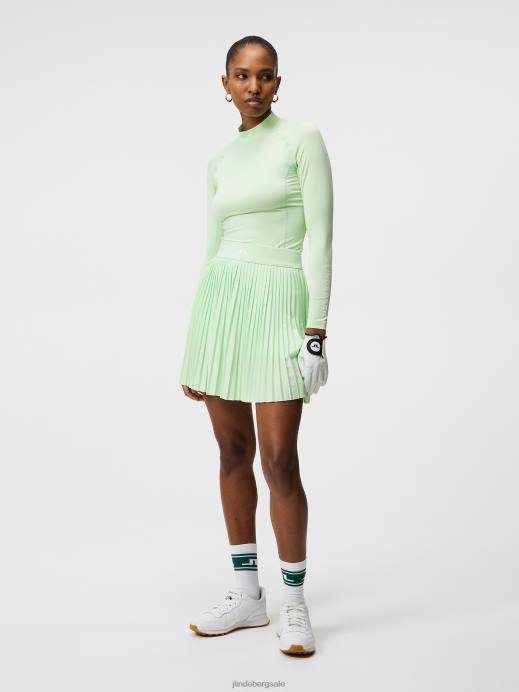 Women J.Lindeberg Patina Green Asa Compression Top Clothing 8R621483