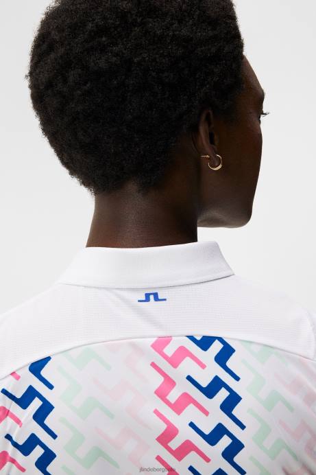 Women J.Lindeberg Pink Painted Bridge Annie Top Clothing 8R621399